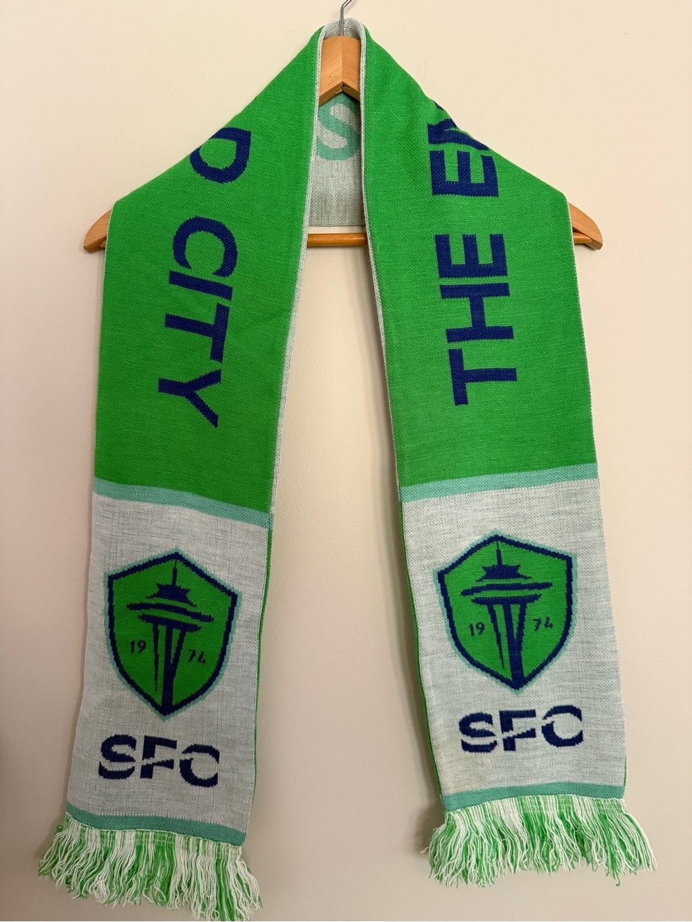 Seattle Soccer Sounders  Scarf - Green & Light Gray RUFFNECK